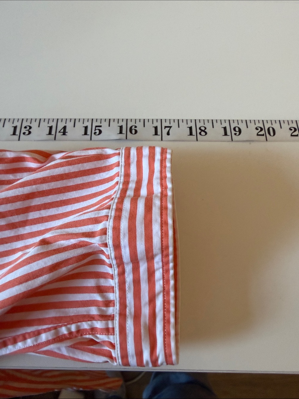 Ralph Lauren Sport Creamsicle Orange Nautical Striped Button-Up Shirt 10 Cotton - Picture 7 of 8